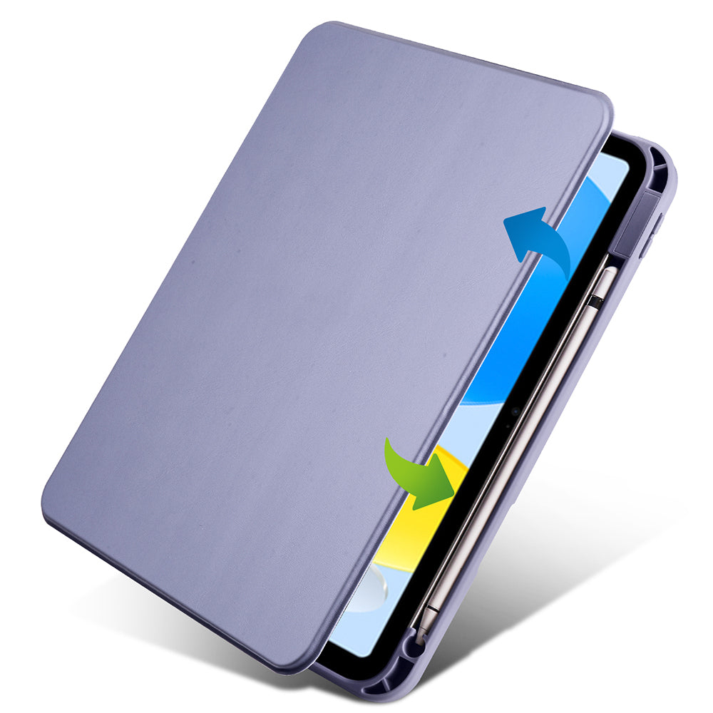 Apple iPad 10.9 2022 (10.Nesil) Kılıf Zore Termik Kalem Bölmeli Dönebilen Standlı Kılıf
