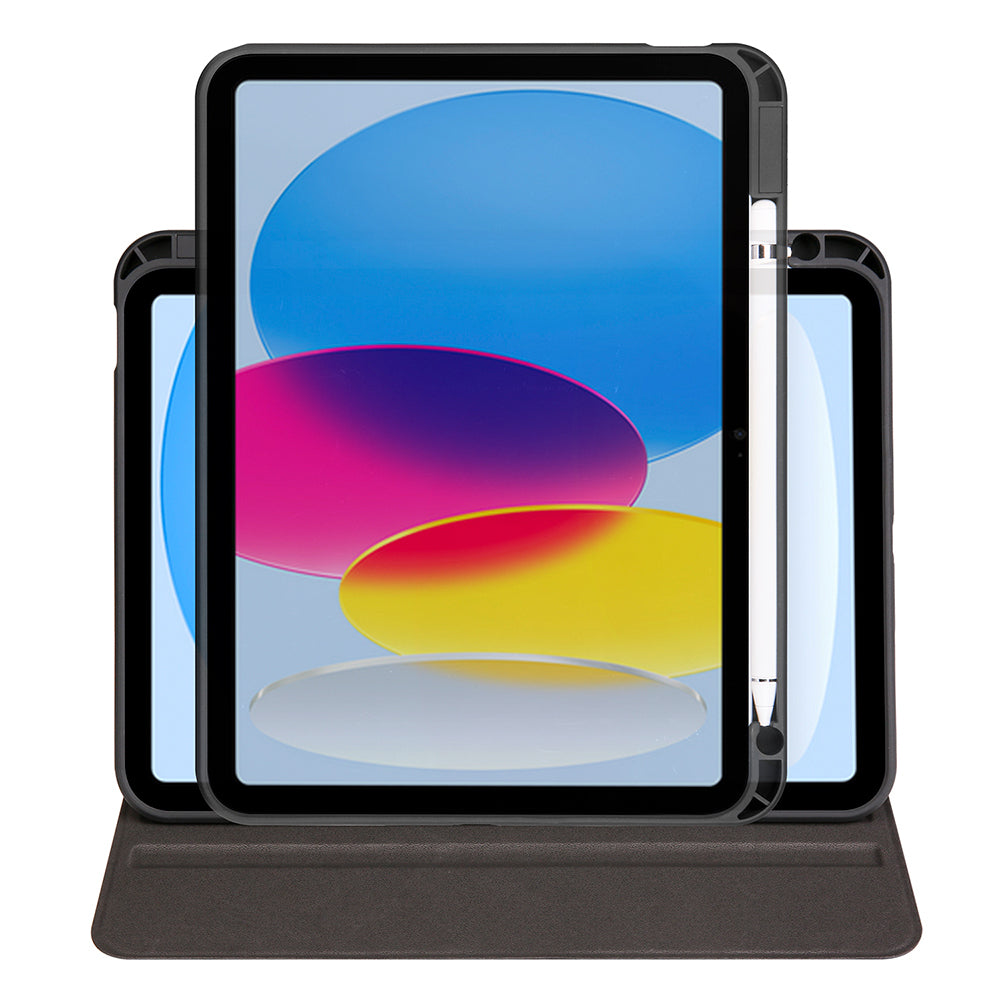 Apple iPad 10.9 2022 (10.Nesil) Kılıf Zore Termik Kalem Bölmeli Dönebilen Standlı Kılıf