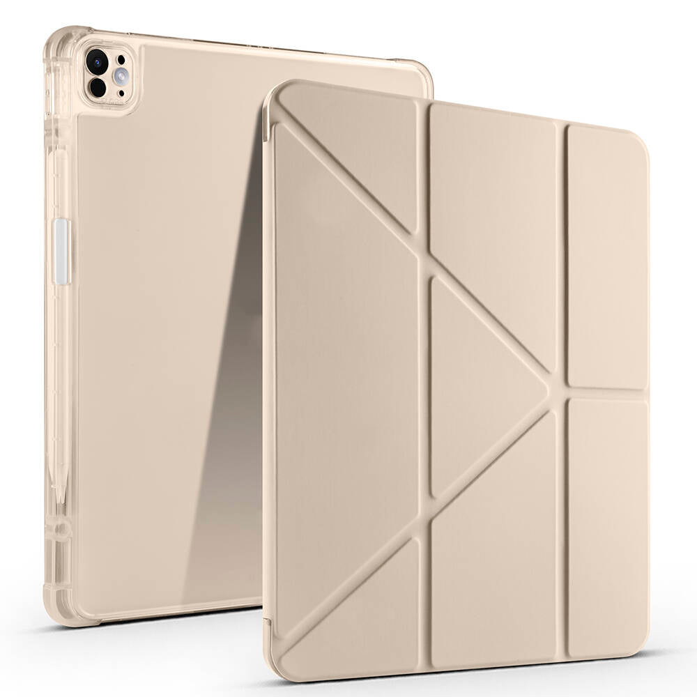 Apple iPad Air 13 2025 M3 Kılıf Zore Tri Folding Kalem Bölmeli Standlı Kılıf