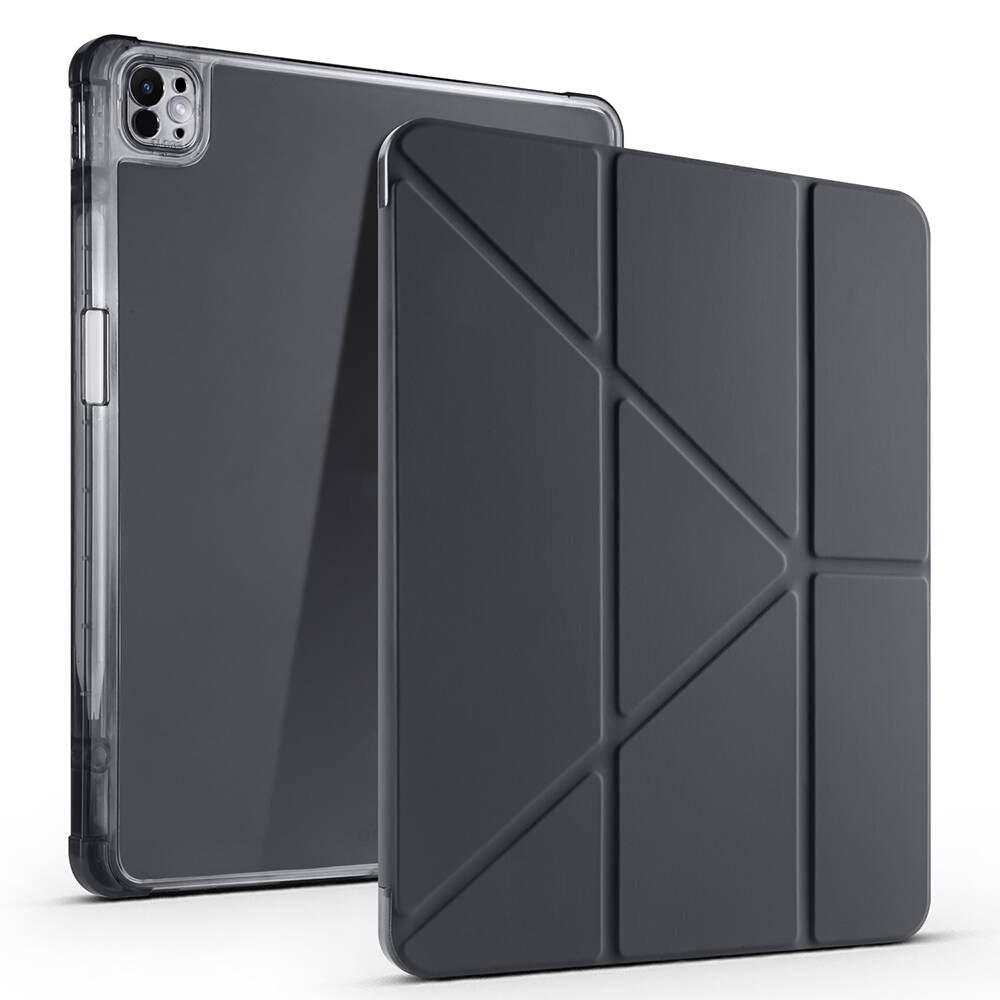 Apple iPad Pro 13 2025 M5 Kılıf Zore Tri Folding Kalem Bölmeli Standlı Kılıf