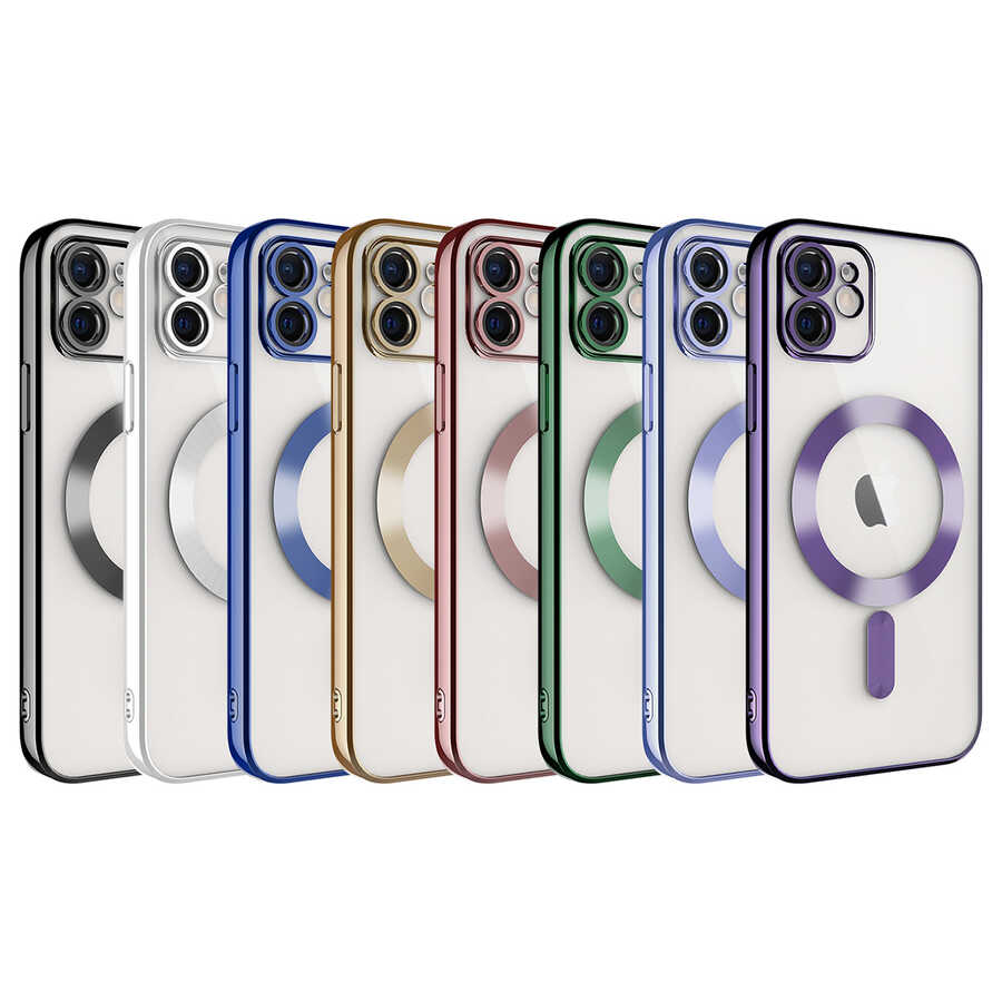 Apple iPhone 11 Kılıf Kamera Korumalı M-safe Wireless Şarj Özellikli Zore Demre Kapak