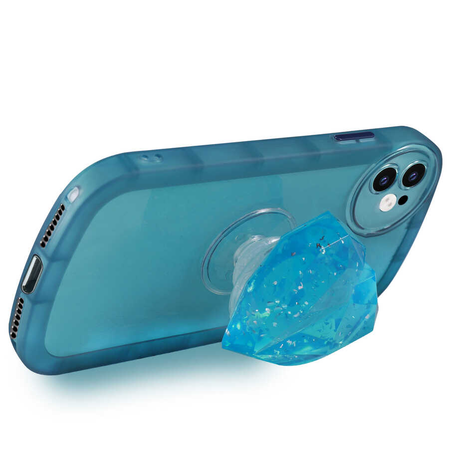Apple iPhone 11 Kılıf Kamera Korumalı Pop Soketli Renkli Zore Ofro Kapak