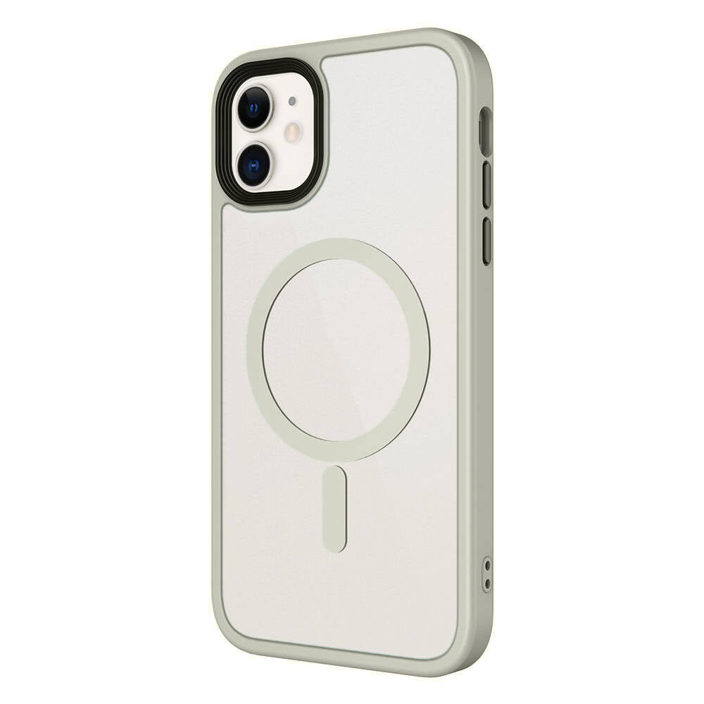 Apple iPhone 11 Kılıf Mat Arka Yüzey Wireless Şarj Özellikli Zore Flet M-safe Kapak