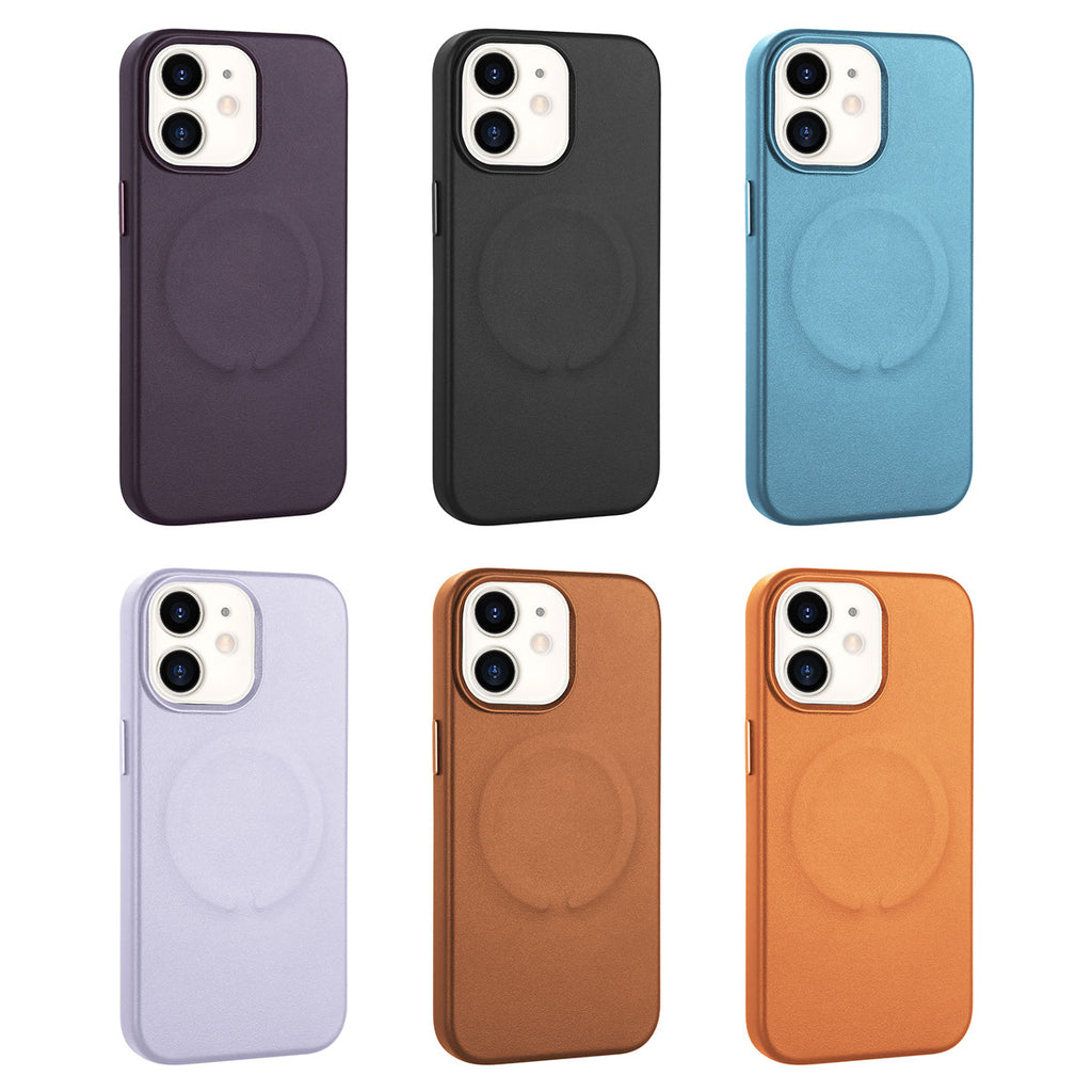 Apple iPhone 11 Kılıf PU Deri M-safe Wireless Şarj Özellikli Zore Derix Kapak