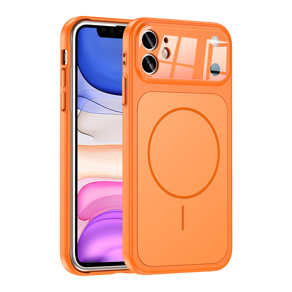 Apple iPhone 11 Kılıf Zore M-Safe Şarj Özellikli Kamera Korumalı Formen Kapak