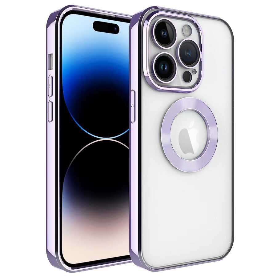 Apple iPhone 11 Pro Max Kılıf Kamera Korumalı Logo Gösteren Zore Omega Kapak