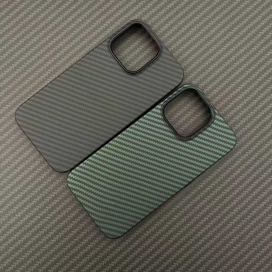 Apple iPhone 12 Pro Max Kılıf Karbon Fiber Tasarımlı Zore Karbono Kapak