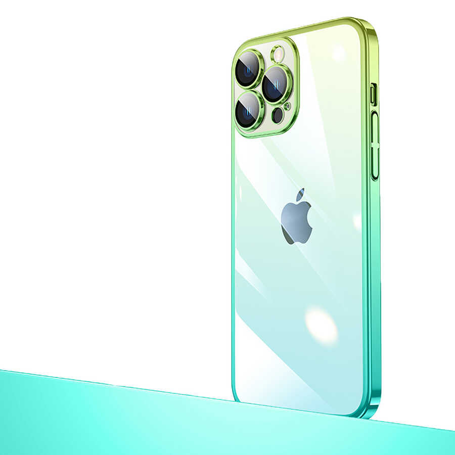 Apple iPhone 12 Pro Max Kılıf Parlak Renk Geçişli Kamera Korumalı Zore Senkron Kapak