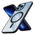 Apple iPhone 12 Pro Max Kılıf Wireless Şarj Özellikli Zore Krom M-safe Silikon Kapak