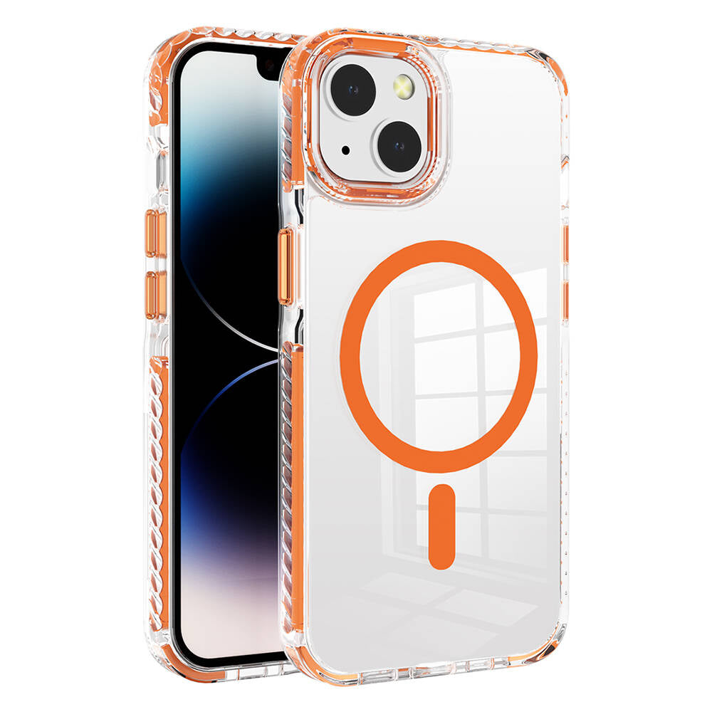 Apple iPhone 13 Case M-safe Charging Feature Airbag Attachable Strap Zore Nana Cover