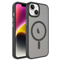 Apple iPhone 13 Kılıf Mat Arka Yüzey Wireless Şarj Özellikli Zore Flet M-safe Kapak