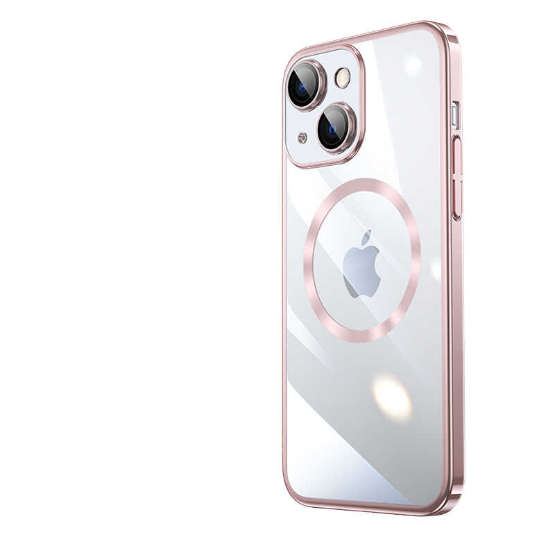 Apple iPhone 13 Kılıf Wireless Şarj Özellikli Sert PC Zore Riksos M-safe Kapak