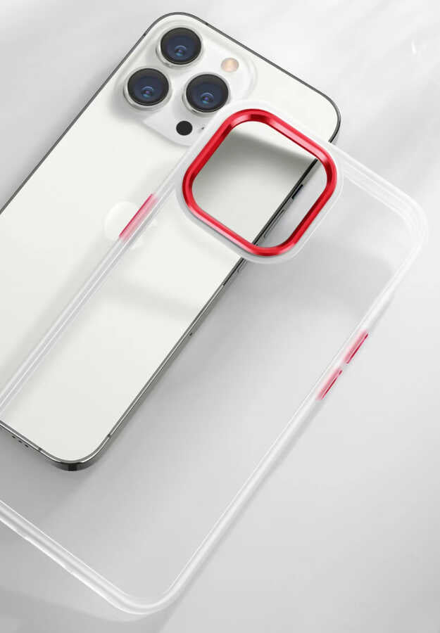 Apple iPhone 13 Kılıf Zore Krom Kapak