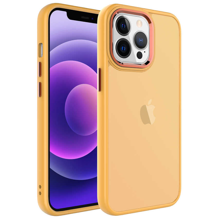 Apple iPhone 13 Pro Kılıf Buzlu Sert PC Zore May Kapak