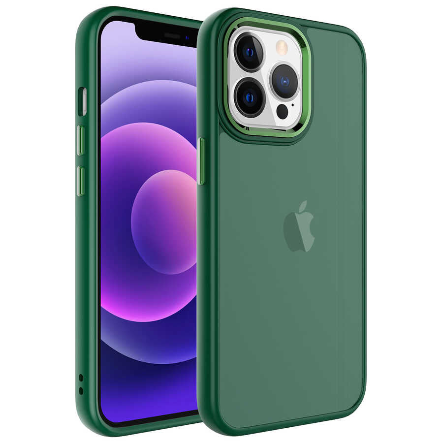 Apple iPhone 13 Pro Kılıf Buzlu Sert PC Zore May Kapak