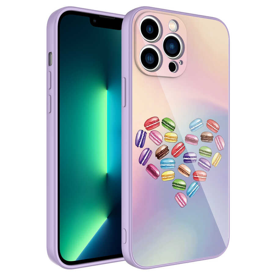 Apple iPhone 13 Pro Kılıf Kamera Korumalı Desenli Sert Silikon Zore Epoksi Kapak