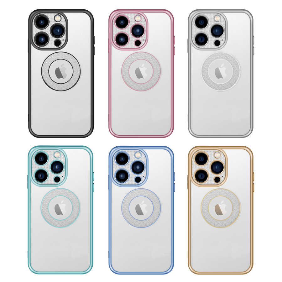 Apple iPhone 13 Pro Kılıf Kamera Korumalı Logo Gösteren Zore Esta Kapak