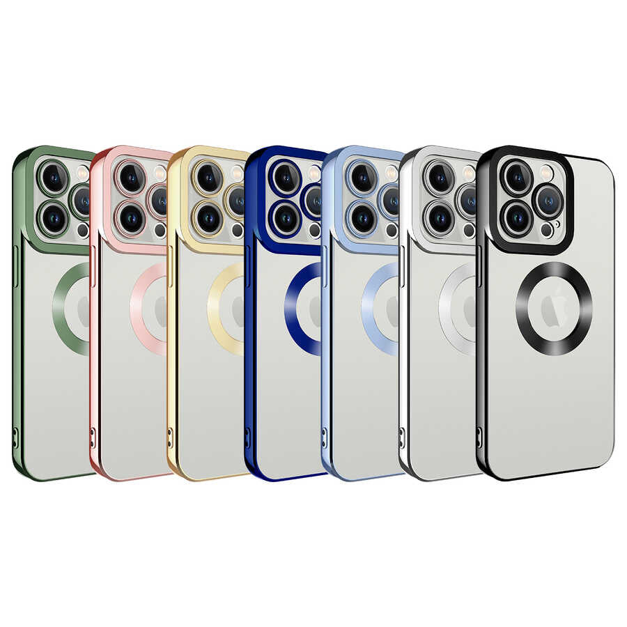 Apple iPhone 13 Pro Kılıf Kamera Korumalı Logo Gösteren Zore Omega Kapak