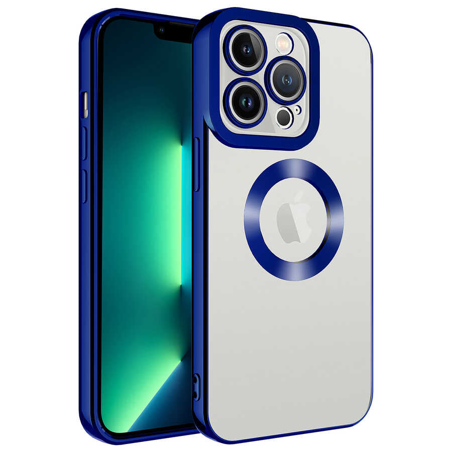 Apple iPhone 13 Pro Kılıf Kamera Korumalı Logo Gösteren Zore Omega Kapak
