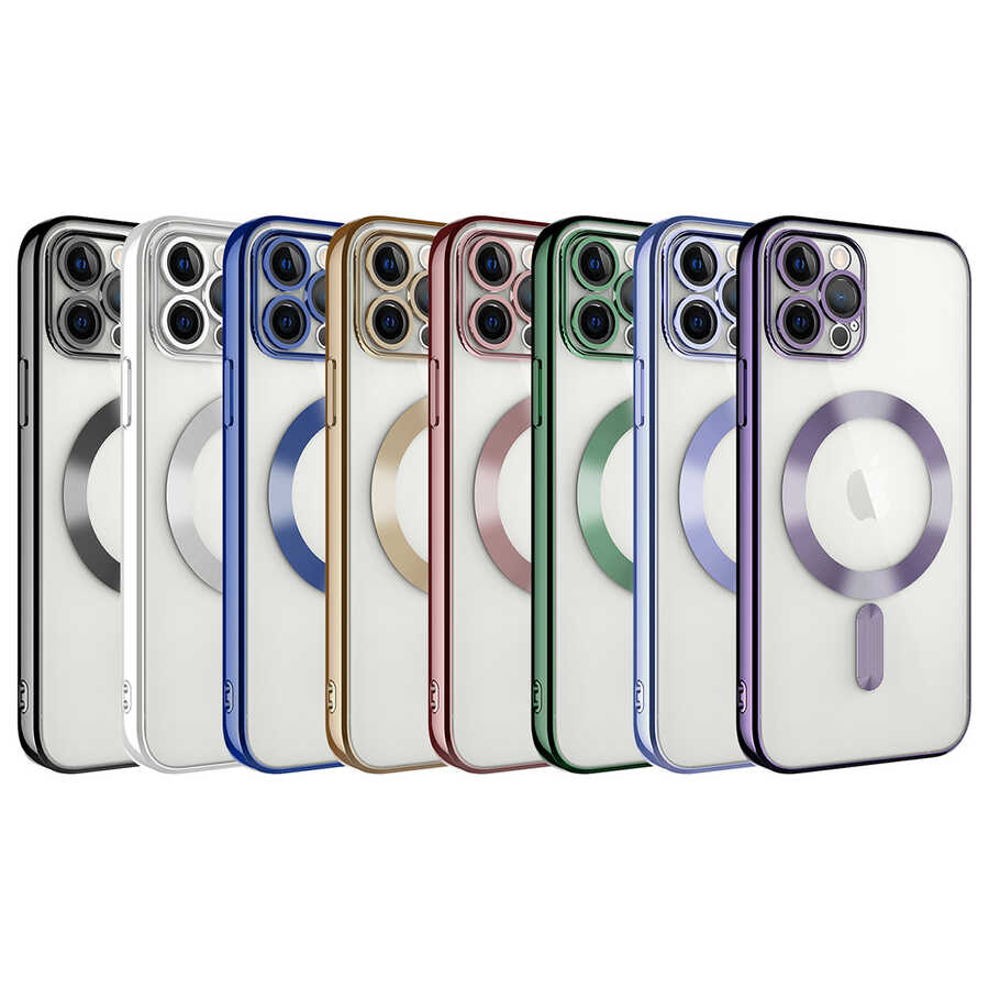 Apple iPhone 13 Pro Kılıf Kamera Korumalı M-safe Wireless Şarj Özellikli Zore Demre Kapak