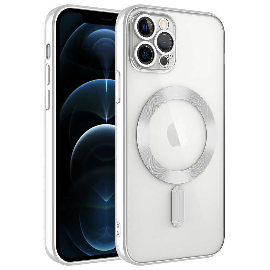 Apple iPhone 13 Pro Kılıf Kamera Korumalı M-safe Wireless Şarj Özellikli Zore Demre Kapak