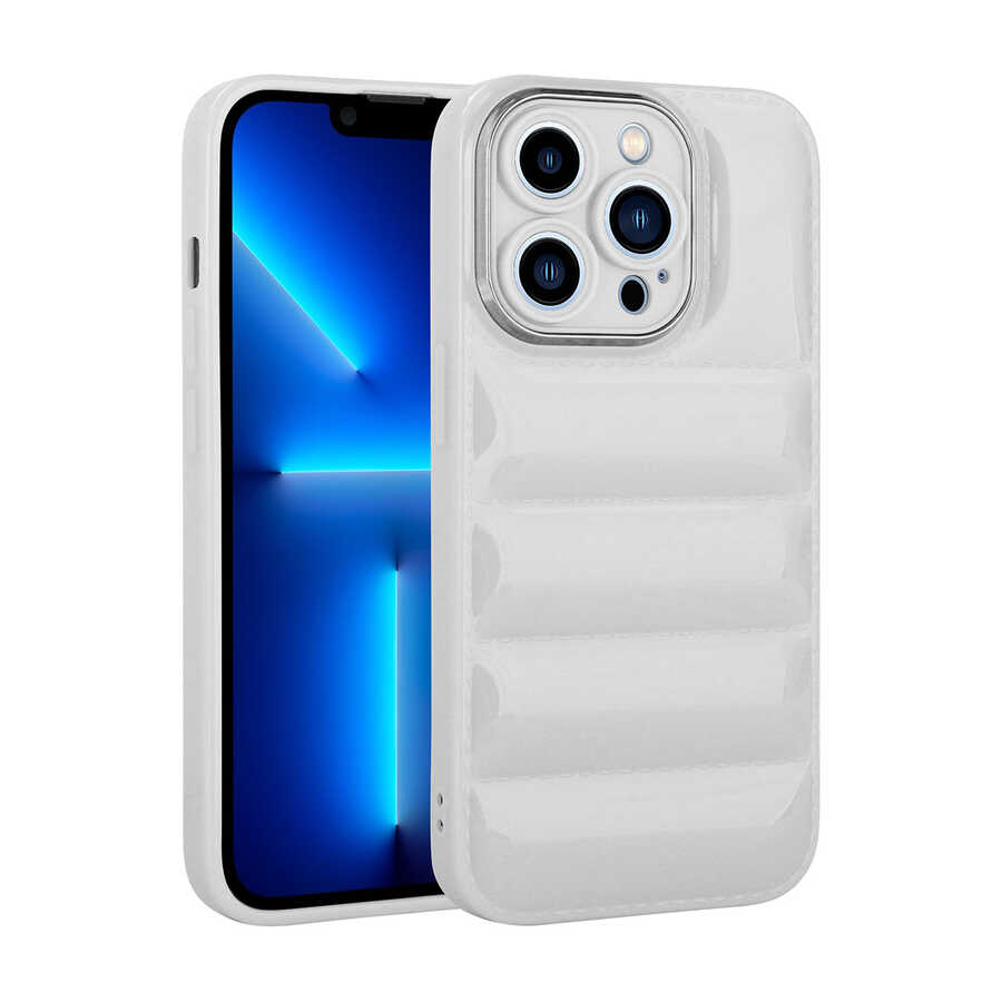 Apple iPhone 13 Pro Kılıf Kamera Korumalı Parlak Airbag'li Zore Galya Kapak