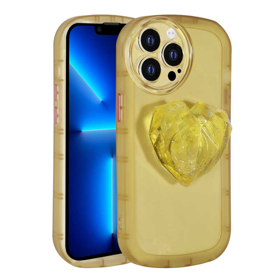 Apple iPhone 13 Pro Kılıf Kamera Korumalı Pop Soketli Renkli Zore Ofro Kapak
