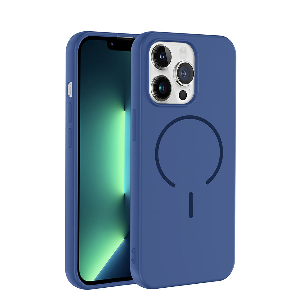 Apple iPhone 13 Pro Kılıf M-safe Şarj Özellikli Zore Meta Kapak
