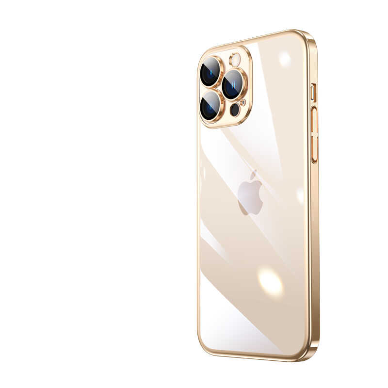 Apple iPhone 13 Pro Kılıf Sert PC Renkli Çerçeveli Zore Riksos Kapak