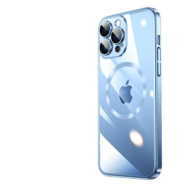 Apple iPhone 13 Pro Kılıf Wireless Şarj Özellikli Sert PC Zore Riksos M-safe Kapak