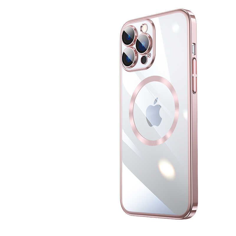 Apple iPhone 13 Pro Kılıf Wireless Şarj Özellikli Sert PC Zore Riksos M-safe Kapak