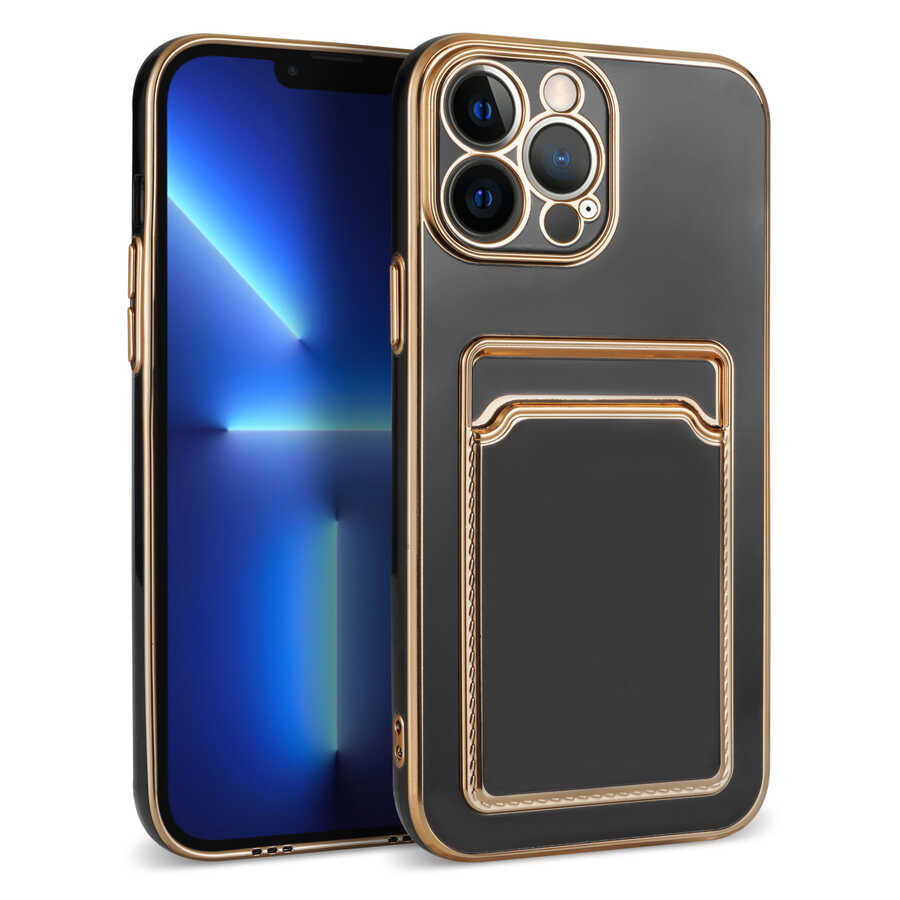 Apple iPhone 13 Pro Kılıf Zore Bark Kartlıklı Kapak