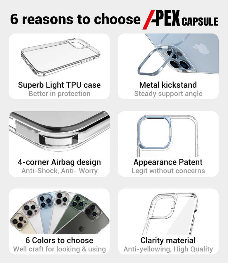 Apple iPhone 13 Pro Kılıf Zore Skuba Kapak