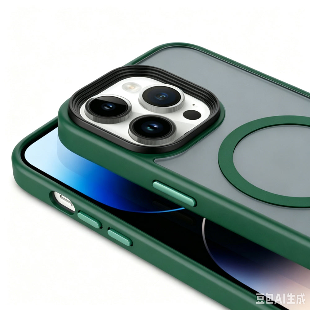 Apple iPhone 13 Pro Max Kılıf Mat Arka Yüzey Wireless Şarj Özellikli Zore Flet M-safe Kapak