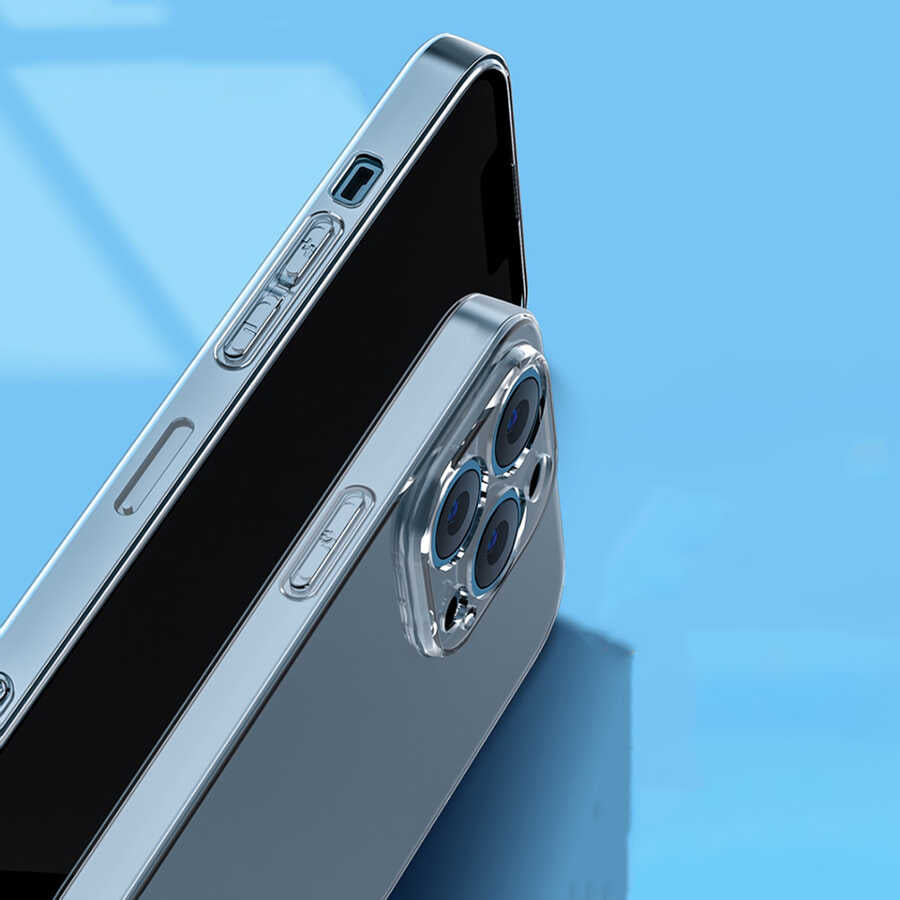 Apple iPhone 13 Pro Max Kılıf Şeffaf Sert PC Zore Vayt Kapak