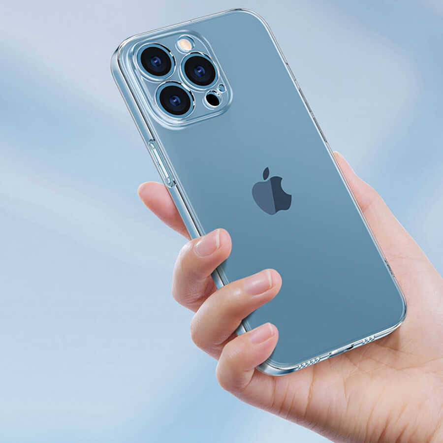 Apple iPhone 13 Pro Max Kılıf Şeffaf Sert PC Zore Vayt Kapak