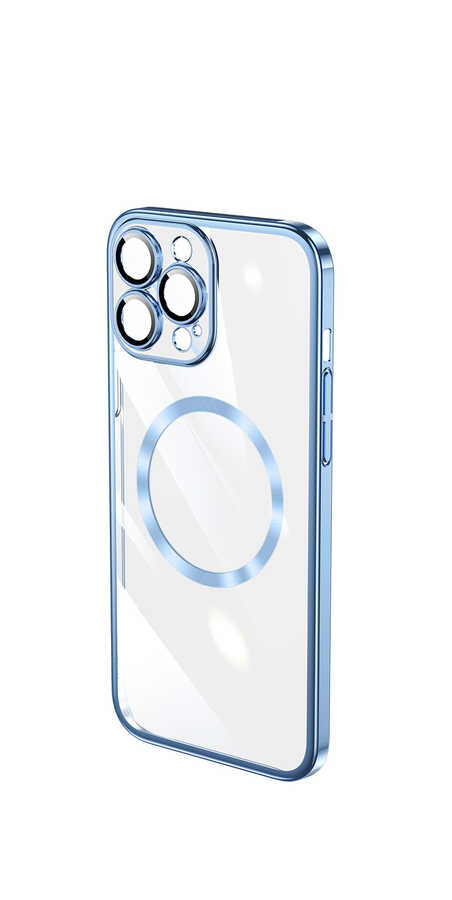 Apple iPhone 13 Pro Max Kılıf Wireless Şarj Özellikli Sert PC Zore Riksos M-safe Kapak