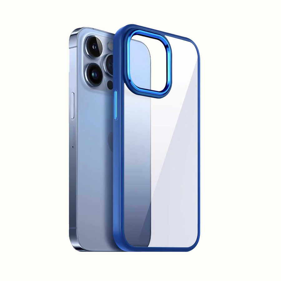 Apple iPhone 13 Pro Max Kılıf Zore Krom Kapak