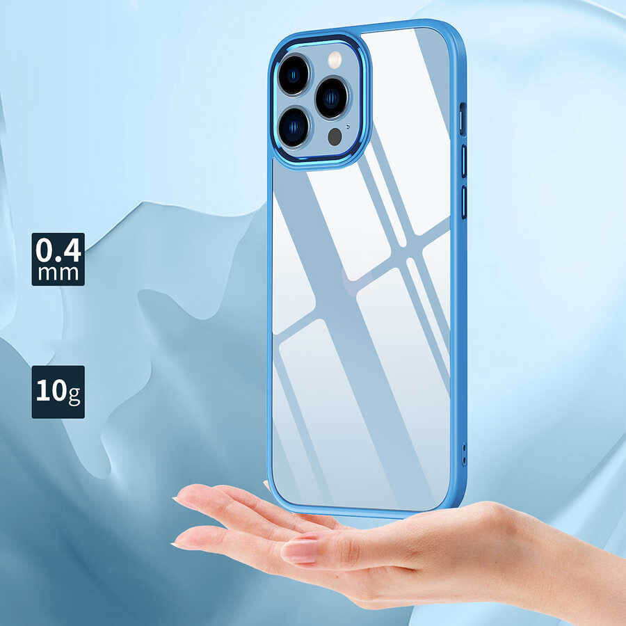 Apple iPhone 13 Pro Max Kılıf Zore Krom Kapak