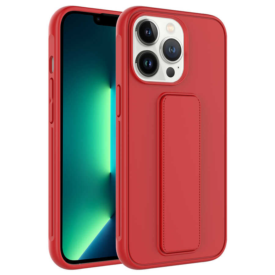 Apple iPhone 13 Pro Max Kılıf Zore Qstand Kapak