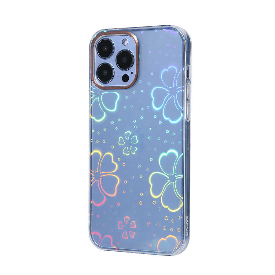 Apple iPhone 13 Pro Max Kılıf Zore Sidney Desenli Sert Kapak