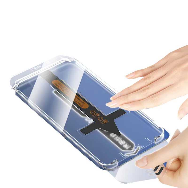 Apple iPhone 13 Pro Zore Süper Fast Anti-Dust Toz Önleyici Temperli Ekran Koruyucu