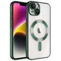 Apple iPhone 14 Kılıf Kamera Korumalı M-safe Wireless Şarj Özellikli Zore Demre Kapak