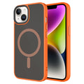 Apple iPhone 14 Kılıf Mat Arka Yüzey Wireless Şarj Özellikli Zore Flet M-safe Kapak