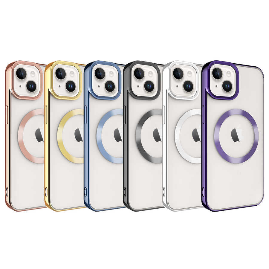 Apple iPhone 14 Plus Kılıf M-safe Wireless Şarj Özellikli Zore Setro Silikon