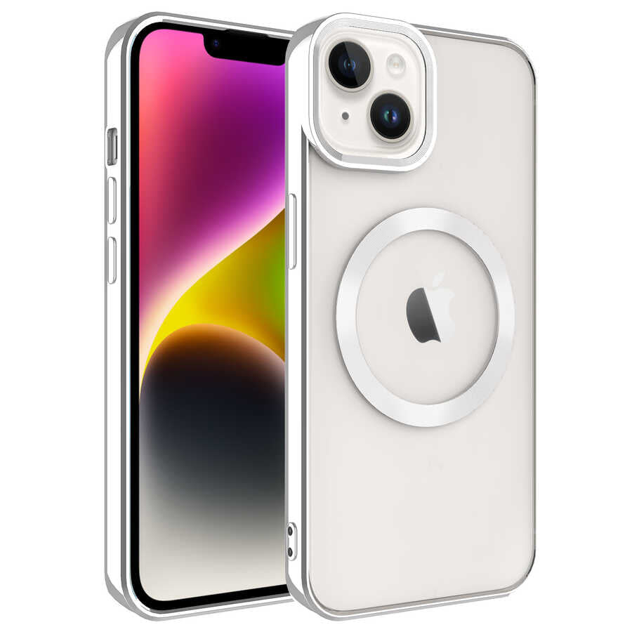 Apple iPhone 14 Plus Kılıf M-safe Wireless Şarj Özellikli Zore Setro Silikon
