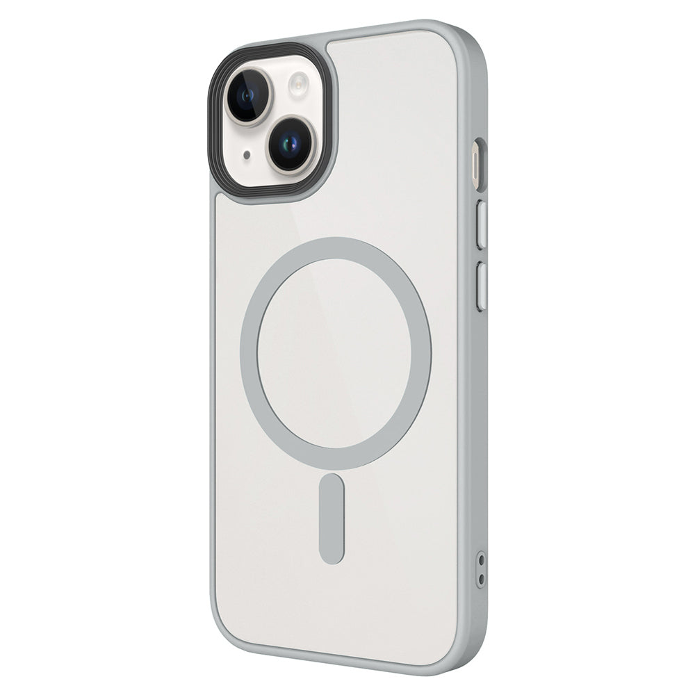Apple iPhone 14 Plus Kılıf Mat Arka Yüzey Wireless Şarj Özellikli Zore Flet M-safe Kapak