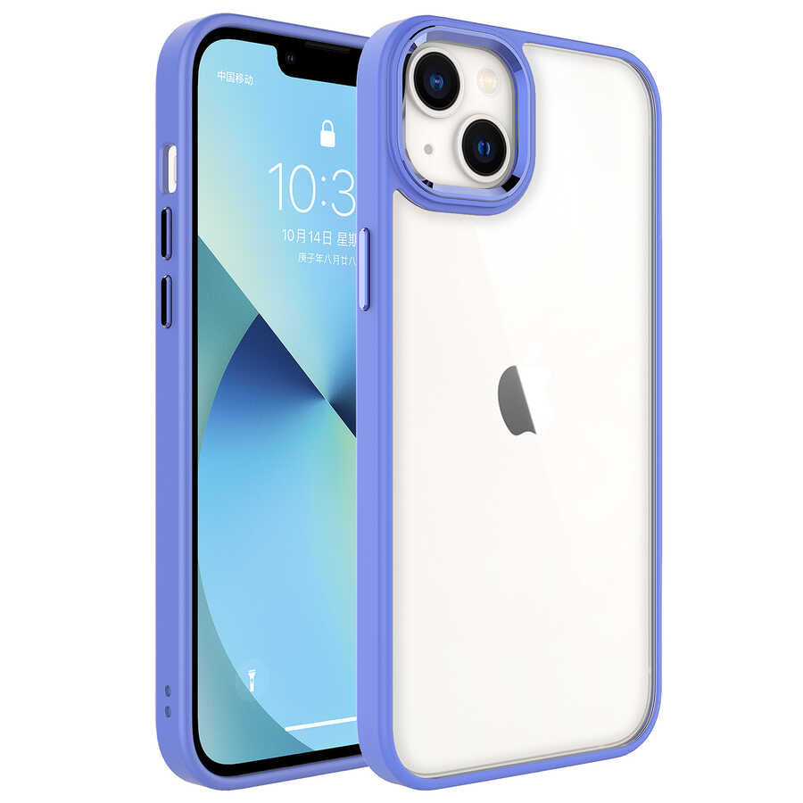 Apple iPhone 14 Plus Kılıf Zore Krom Kapak