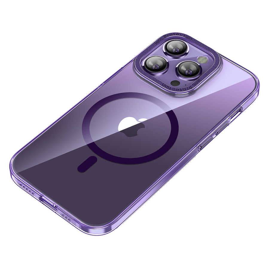 Apple iPhone 14 Pro Max Kılıf M-safe Şarj Özellikli Sert PC Zore Fuya Kapak