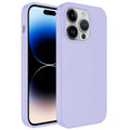 Apple iPhone 14 Pro Max Kılıf M-safe Wireless Şarj Özellikli Pastel Renk Silikon Zore Plas Kapak